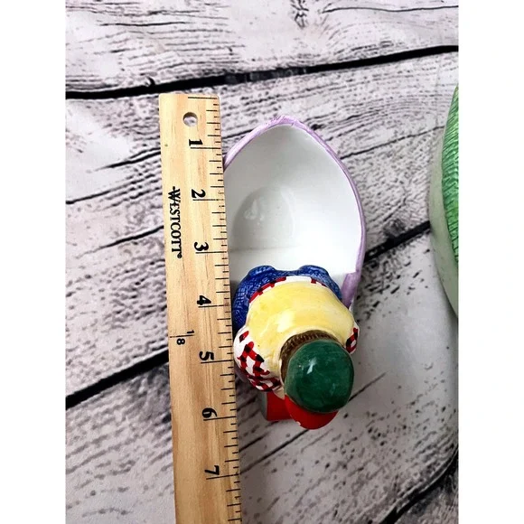 Lotus Chip and Dip Bowl Pond Vintage Beer Drinker & Fisherman 13" Novelty Humor - Picture 5 of 8